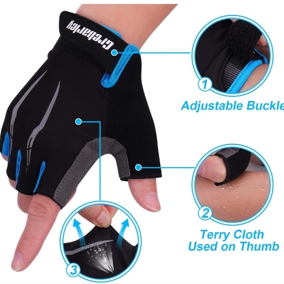 Brand NEW Unisex Cycling Gloves 2 Pair Bundle - Picture 7 of 10